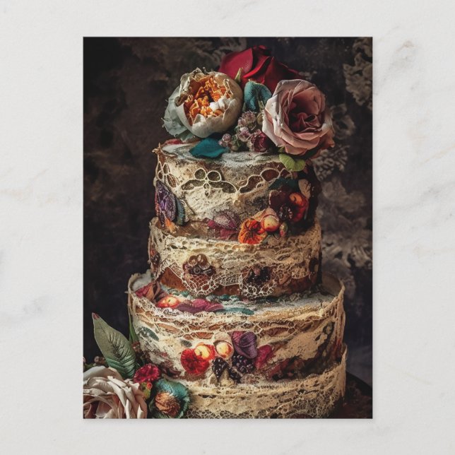 Postal El Pastel de Boda (Anverso)