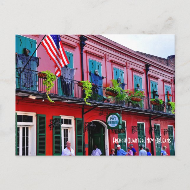 Postal El Pat O' Brien está situado en el barrio francés (Anverso)