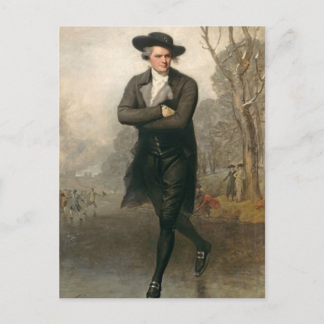 Postal El patinador (retrato de William Grant) (Anverso)