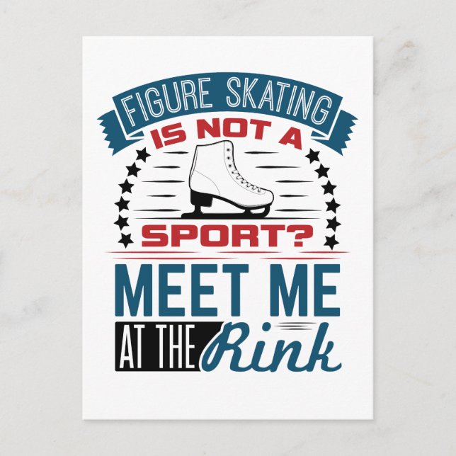 Postal El patinaje artístico no es un deporte. Encuéntram (Anverso)