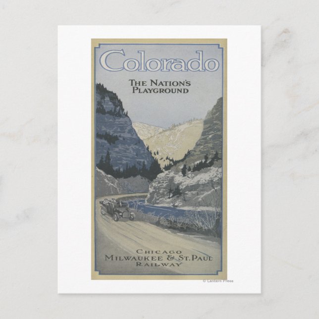 Postal El patio de recreo de la nación (Anverso)