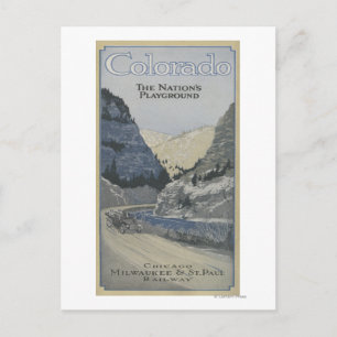 Postal El patio de recreo de la nación