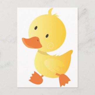 Postal El pato que camina