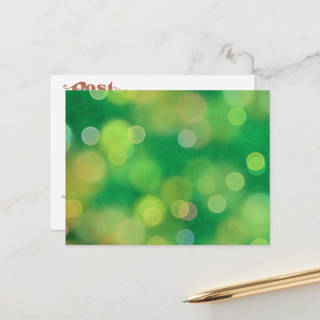 Postal El patrón mágico de los Navidades (verde) (Anverso/Reverso In Situ)