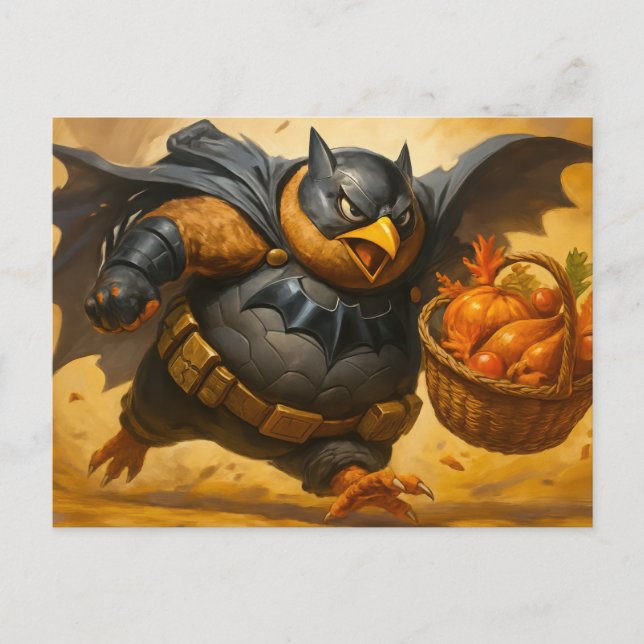 Postal El Pavo Oscuro (Anverso)