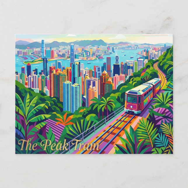 Postal El Peak Tram China (Anverso)