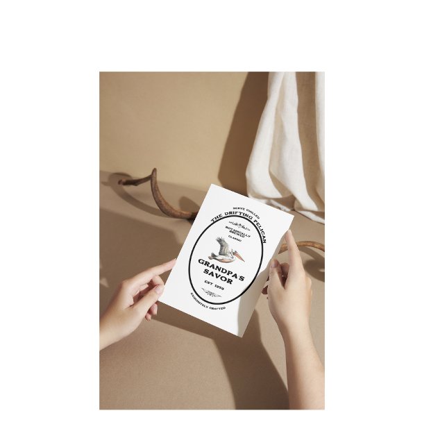 Postal El Pelícano Botica Vintage Personalizada (Subido por el creador)