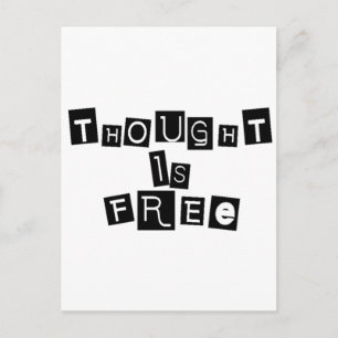Postal El pensamiento es libre