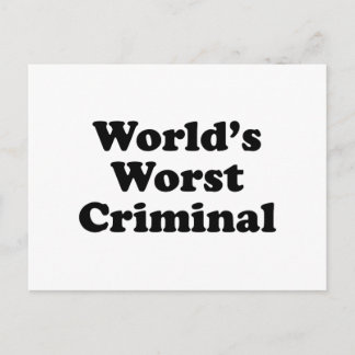 Postal El peor criminal del mundo
