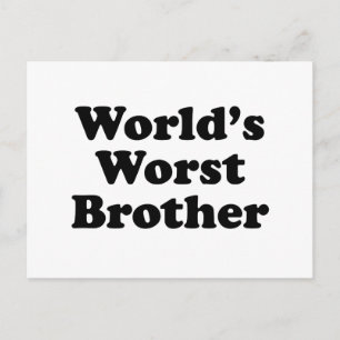 Postal El peor hermano del mundo