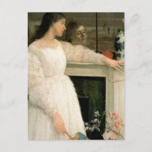 Postal El pequeño Chica blanco, la sinfonía en blanco, n°