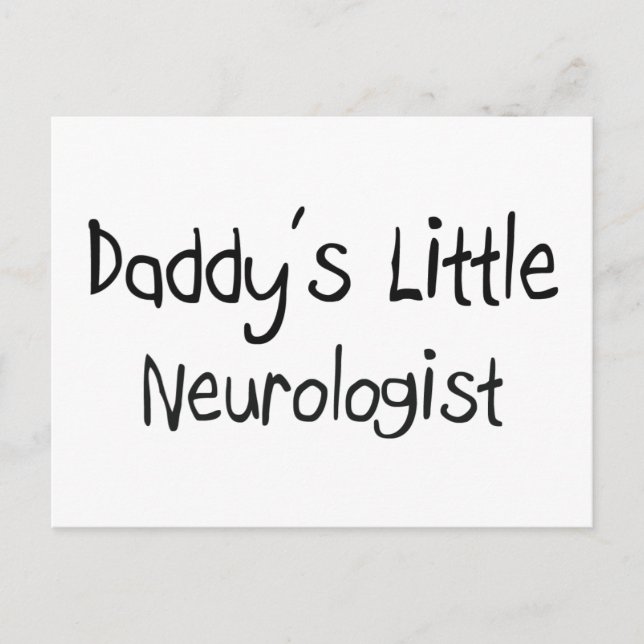 Postal El pequeño neurologista de papá (Anverso)