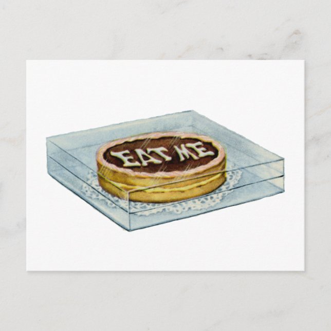 Postal El Pequeño Pastel Dijo Que Me Comía, ¡Así Que Alic (Anverso)