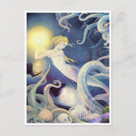 Postal El pequeño peligro de la sirena por Dorothy Lathro