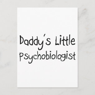 Postal El pequeño psicólogo de papá