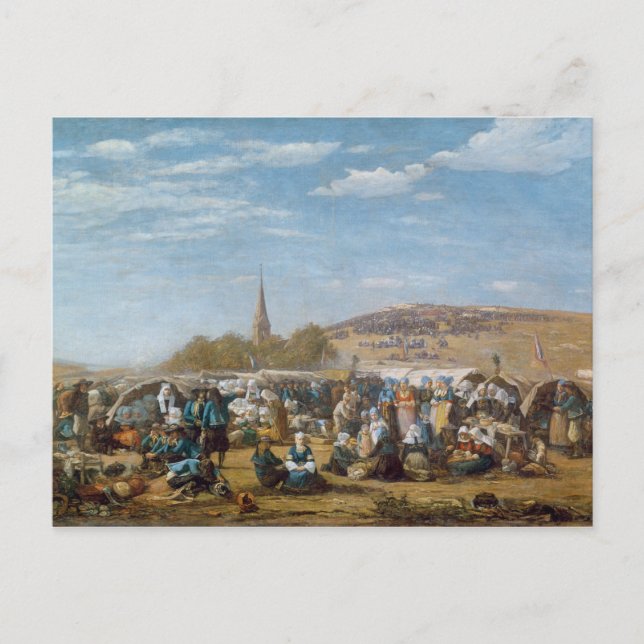 Postal El Perdón de Sainte-Anne-La-Palud, Bretaña (Anverso)