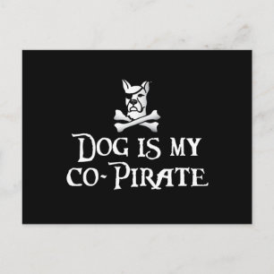 Postal El perro es mi co-pirata