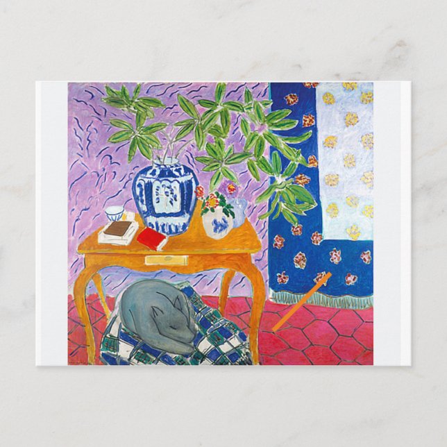 Postal El perro gris, (Anverso)