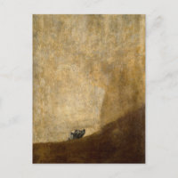 El perro (pinturas negras) de Francisco Goya 1820