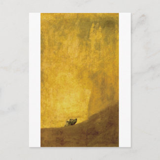 Postal El perro, por Francisco de Goya