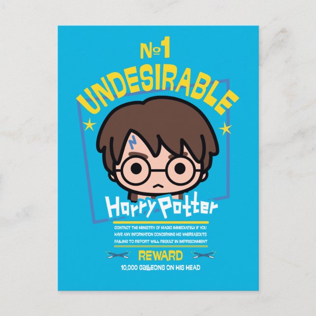 Postal El personalizado Harry Potter Quería Gráfico Poste (Anverso)
