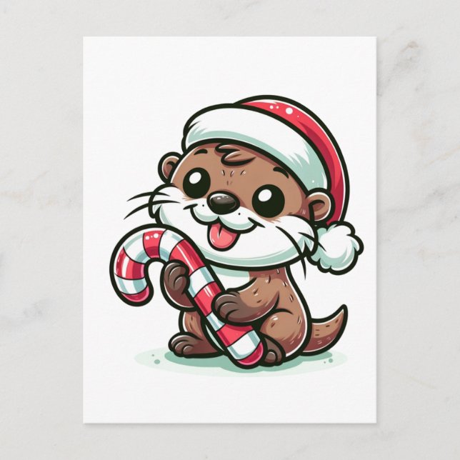Postal El Personalizado Otter Navidades (Anverso)