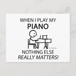 Postal El piano nada más importa