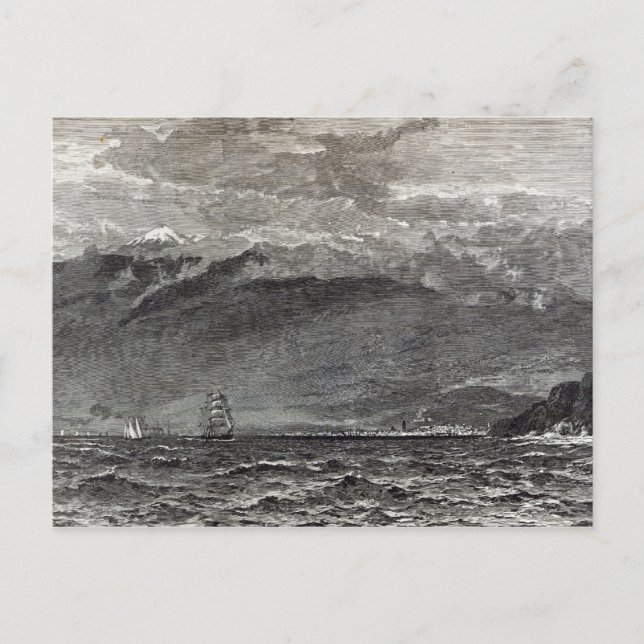 Postal El pico de Tenerife, Sante Cruz (Anverso)