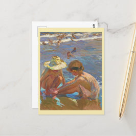 Postal El pie herido, Joachin Sorolla