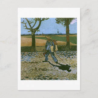 Postal El pintor camino al trabajo, Bella Artes Van Gogh