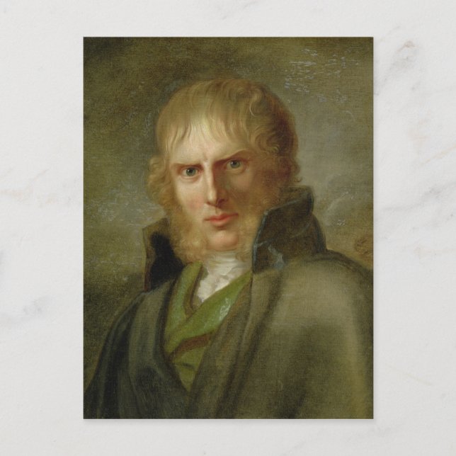 Postal El pintor Caspar David Friedrich (Anverso)