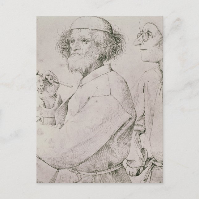 Postal El pintor y el amante del arte (Anverso)