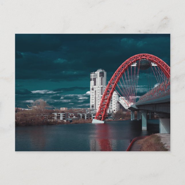Postal El pintoresco puente (Anverso)