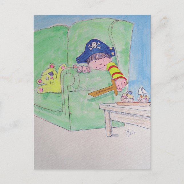 Postal ¡El Pirata! (Anverso)