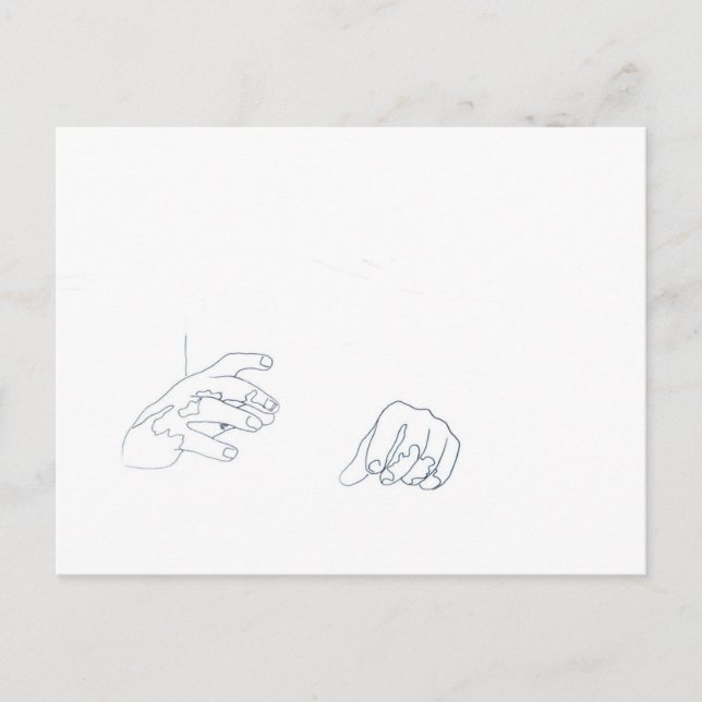 Postal El poder de las manos (Anverso)