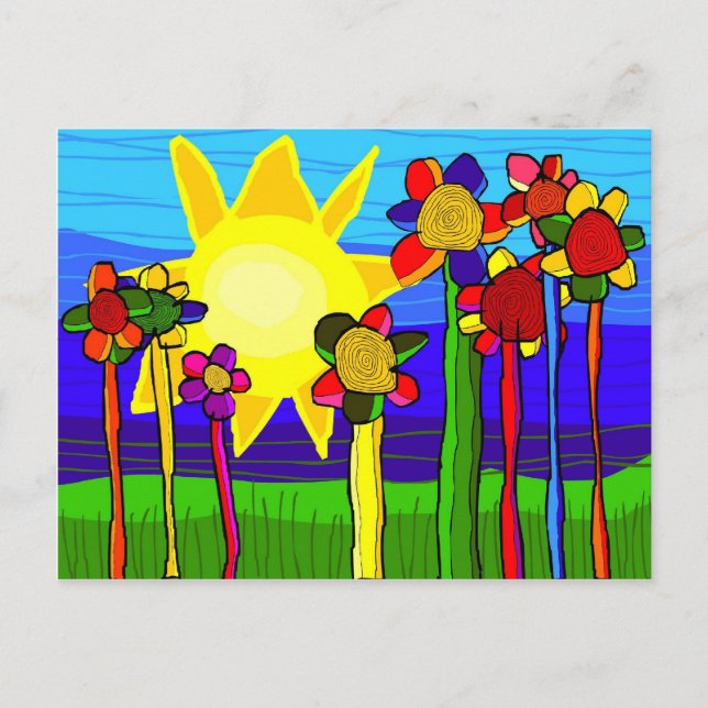 Postal 'el poder del sol' (Anverso)