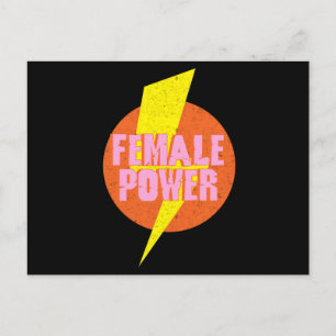 Postal El poder femenino Feminismo El regalo de los derec