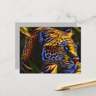 Postal El poderoso jaguar un depredador de la jungla