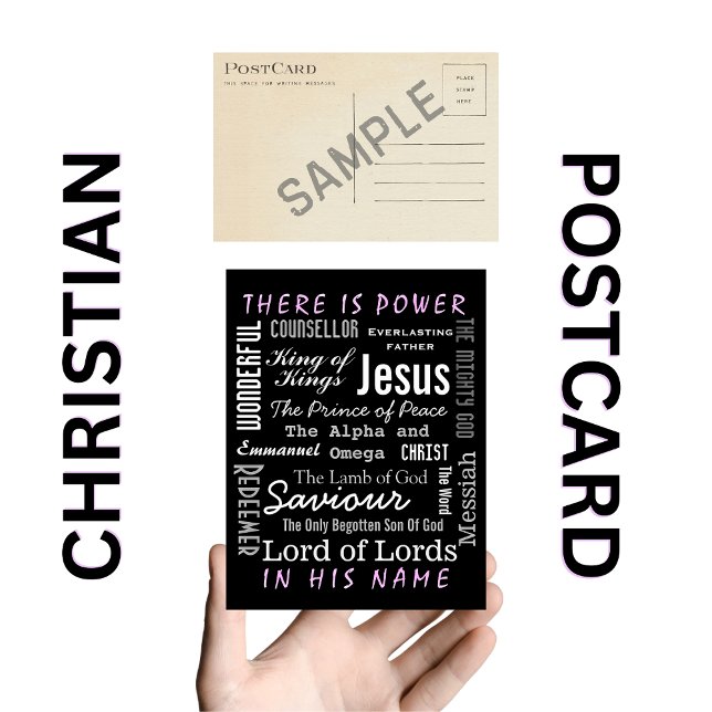 Postal El poderoso nombre de Jesús Cristiano (Subido por el creador)