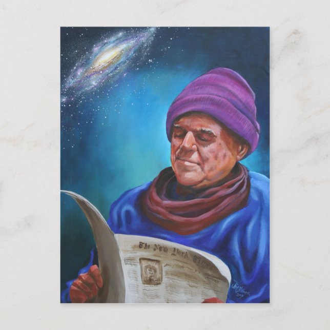 Postal El poeta (Anverso)