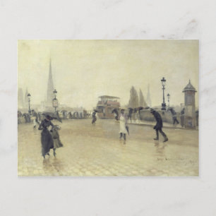 Postal El Pont Corneille, Rouen, 1891