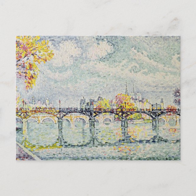 Postal El Pont des Arts, 1928 (Anverso)
