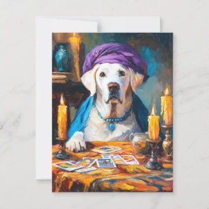 Postal El Pooch Místico   Gracioso perro de Fortuneteller
