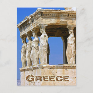 Postal El Porche Caryatid de la Erechtheion en Atenas