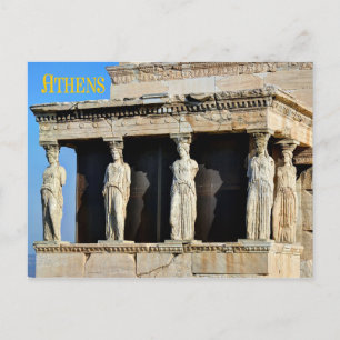Postal El Porche Caryatid de la Erechtheion en Atenas
