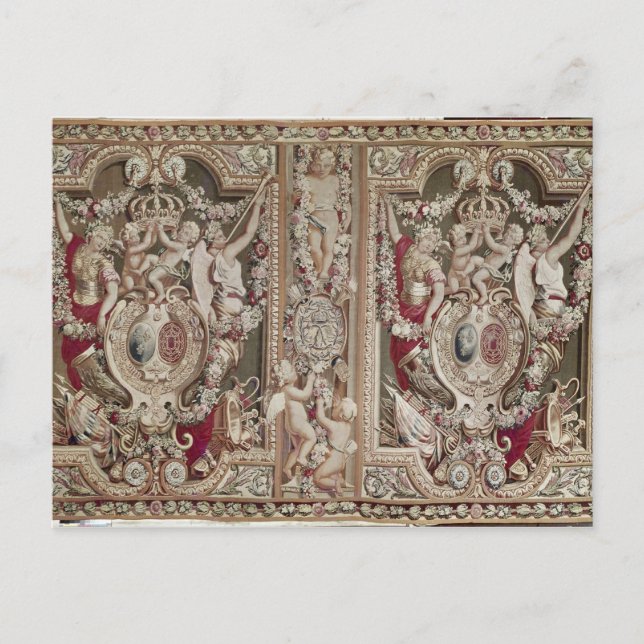 Postal El portiere del famoso taller de Gobelins (Anverso)