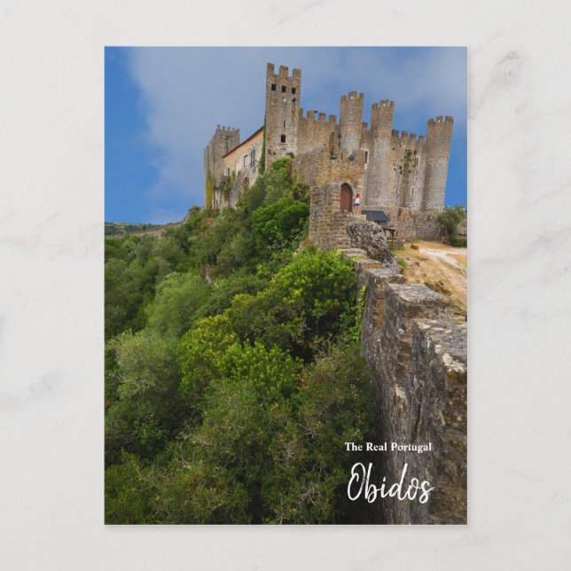 Postal El Portugal real - Obidos (Anverso)