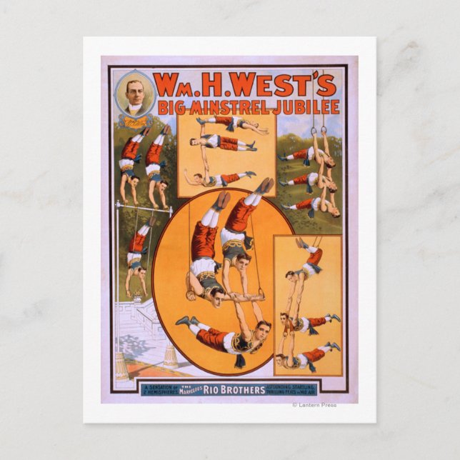 Postal El Poster de los Jubilee Gymnasts, gran ministro d (Anverso)