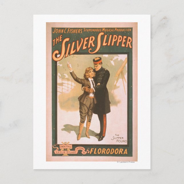 Postal El Poster de teatro musical Silver Slipper #1 (Anverso)