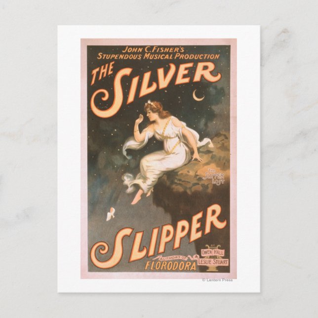 Postal El Poster de teatro musical Silver Slipper #2 (Anverso)